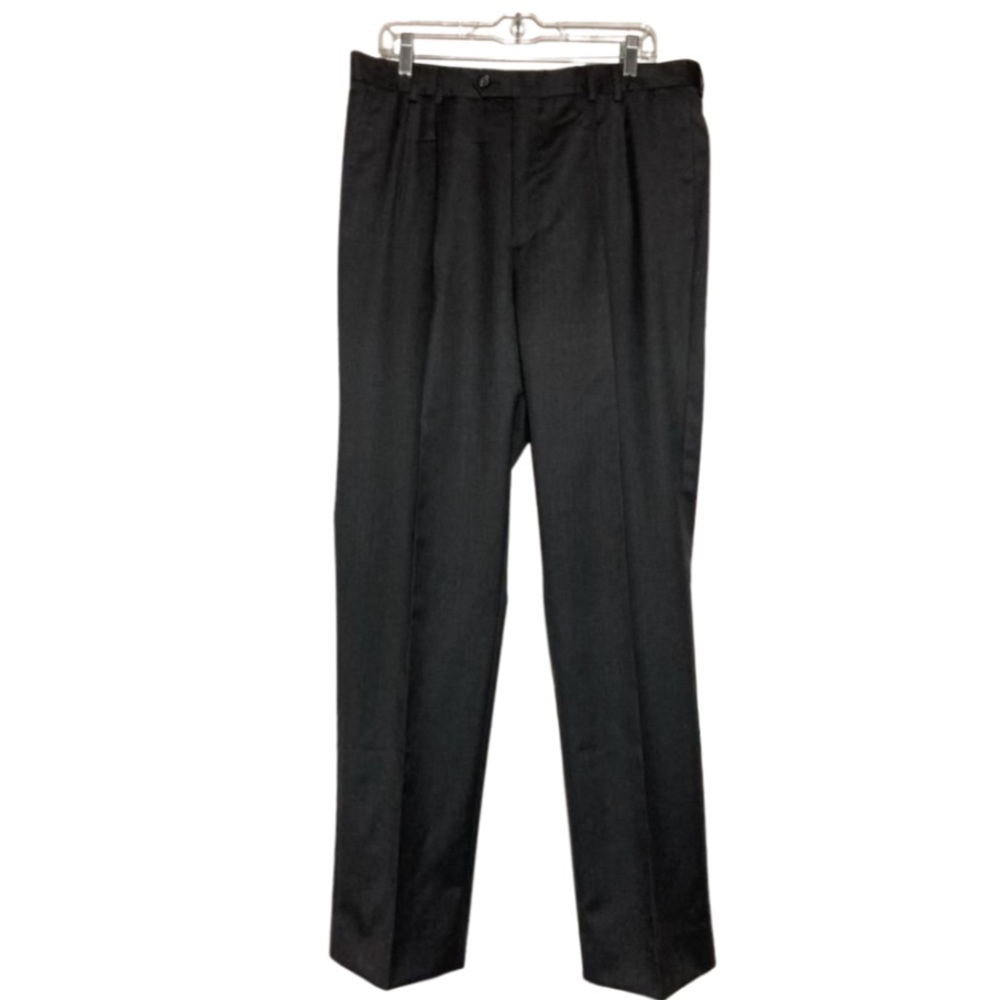 Sergio Valentino 100% Worsted Wool Super 150’s Trousers Italy Size 34.6” Waist